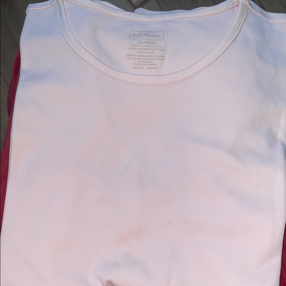L.L. Bean Women's Short Sleeve Tees - Light Pink - Picture 2 of 4